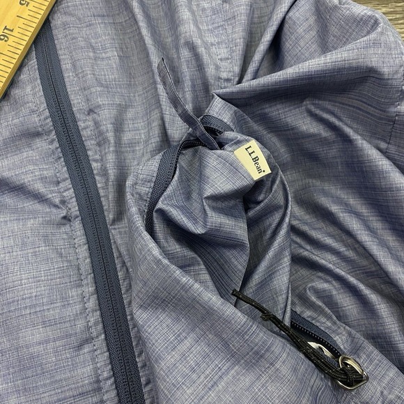 L.L. Bean Jacket Womens Size M Blue Casco Bay Windbreaker Packable Lightweight - Picture 10 of 14